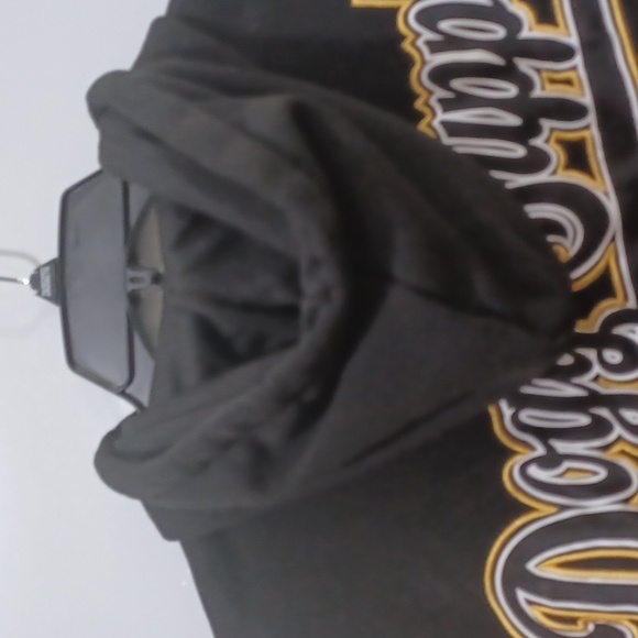 Dogg Supply by Snoop Dogg black/gold Varsity Bomber style Hoodie - Picture 9 of 12